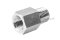 ข้อต่อตรงสแตนเลส (เกลียวนอก x เกลียวใน) 1/4" x M12x1.25 ข้อต่อลด-ข้อต่อเพิ่ม