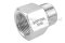 ข้อต่อตรงสแตนเลส (เกลียวนอก x เกลียวใน) 3/4"-14 BSPF x 3/4"-14 NPT ข้อต่อแปลง