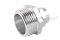 ข้อต่อลมทองเหลืองอย่างดี แบบสวมขันอัด (เกลียวนอก x เสียบสาย) ขนาด 3/4"x12 mm
