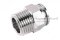 ข้อต่อลมสแตนเลสเกรด 304 (เกลียวนอก x เสียบสาย) ขนาด 1/2" x 16 mm