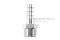 ข้อต่อหางไหลสแตนเลส เกลียวนอกเสียบสาย (เกลียวนอก x หางไหล) ขนาด 1/2"-14 NPT x 13 mm