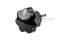 น็อตมือหมุนดอกไม้ แกนสแตนเลส (Star Grip Knob Bolt) ขนาด M3x20 ความโตหัว 24 mm