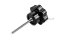 น็อตมือหมุนดอกไม้ แกนสแตนเลส (Star Grip Knob Bolt) ขนาด M3x30 ความโตหัว 24 mm