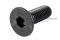 น็อตหัวจมเตเปอร์ดำ M12x30 เกรด 10.9 เกลียวตลอด เกลียวซ้าย
