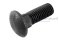 น็อตหัวกลมคอเหลี่ยมดำ ขนาด M14x35 เกรด 8.8 เกลียวตลอด