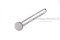 สลักหัวแบนกลม-ปิ๊นหัวแบนสแตนเลส (Stainless Steel Clevis Pin) ขนาด 5x80