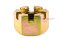 หัวน็อตผ่า-หัวน็อตทรงปราสาท-ทรงมงกุฎ M48x5.0 เกรด 10 (ประแจขันเบอร์ 74 สูง 48.5 mm)
