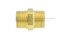 ข้อต่อตรงทองเหลือง เกลียวมิล x เกลียวมิล (เกลียวนอก x เกลียวนอก) ขนาด M18x1.5 x M18x1.5