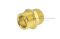 ข้อต่อตรงทองเหลือง เกลียวมิล x เกลียวมิล (เกลียวนอก x เกลียวนอก) ขนาด M20x1.5 x M20x1.5