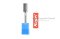 ดอกเจียรคาร์ไบด์ (Tungsten Carbide Grinder Bit) Kugel ทรงกระบอกหน้าตัด B 10x20x6  (โตxยาวxแกน)