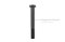 น็อตเหลี่ยมดำแข็ง ขนาด 7/16"x3.1/2" เกลียว 20 (UNF)