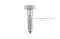 สกรูเกลียวปล่อยหัวเหลี่ยมสแตนเลส 1/2"x2" (12.7x50.8 mm)