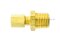 ข้อต่อตาไก่ทองเหลือง (เกลียวนอก x เสียบสาย) 1/4"x4 mm