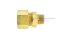 ข้อต่อตาไก่ทองเหลือง (เกลียวนอก x เสียบสาย) 3/8"x16 mm