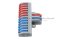 [E] ขั้วต่อสายไฟ SPL-122 เทา-ฟ้า/แดง
