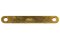 [E] บัสบาร์ ทองเหลือง 95x1.5x12 ขนาดรู 6 mm ระยะรู 80 mm