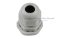 [E] เคเบิ้ลแกลนด์ Cable Gland พลาสติกไนล่อนกันน้ำ สีเทาขาว M16x1.50 รูล็อกสายไฟ 9.4 mm
