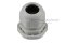 [E] เคเบิ้ลแกลนด์ Cable Gland พลาสติกไนล่อนกันน้ำ สีเทาขาว M25x1.50 รูล็อกสายไฟ 15.7 mm