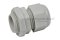 [E] เคเบิ้ลแกลนด์ Cable Gland พลาสติกไนล่อนกันน้ำ สีเทาขาว PG11 รูล็อกสายไฟ 11.1 mm