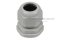 [E] เคเบิ้ลแกลนด์ Cable Gland พลาสติกไนล่อนกันน้ำ สีเทาขาว PG19 รูล็อกสายไฟ 16 mm