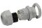 [E] เคเบิ้ลแกลนด์ Cable Gland พลาสติกไนล่อนกันน้ำ สีเทาขาว PG21 รูล็อกสายไฟ 19.2 mm