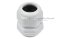 [E] เคเบิ้ลแกลนด์ Cable Gland พลาสติกไนล่อนกันน้ำ สีขาว PG24 รูล็อกสายไฟ 23 mm