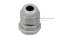 [E] เคเบิ้ลแกลนด์ Cable Gland พลาสติกไนล่อนกันน้ำ สีเทาขาว PG7 รูล็อกสายไฟ 7 mm