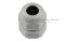 [E] เคเบิ้ลแกลนด์ Cable Gland พลาสติกไนล่อนกันน้ำ หัวใหญ่ สีเทาขาว M16x1.50 รูล็อกสายไฟ 11 mm
