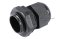[E] เคเบิ้ลแกลนด์ Cable Gland พลาสติกไนล่อนกันน้ำ สีดำ M20x1.50 รูล็อกสายไฟ 12.5 mm