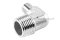 ข้อต่องอ 90° สแตนเลส 304 (เกลียวนอก x เกลียวนอก) 1/2" x 1/4" ข้อต่อลด-ข้อต่อเพิ่ม