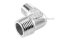 ข้อต่องอ 90° สแตนเลส 304 (เกลียวนอก x เกลียวนอก) 1/2" x 3/8" ข้อต่อลด-ข้อต่อเพิ่ม
