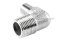 ข้อต่องอ 90° สแตนเลส 304 (เกลียวนอก x เกลียวนอก) 3/8" x 1/4" ข้อต่อลด-ข้อต่อเพิ่ม