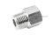 ข้อต่อตรงสแตนเลส (เกลียวนอก x เกลียวใน) 1/2"-14 NPT x M20x1.5 ข้อต่อลด-ข้อต่อเพิ่ม