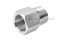 ข้อต่อตรงสแตนเลส (เกลียวนอก x เกลียวใน) 1/2"-14 NPT x M20x1.5 ข้อต่อลด-ข้อต่อเพิ่ม