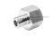 ข้อต่อตรงสแตนเลส (เกลียวนอก x เกลียวใน) 1/4"-19 BSPF x 1/2"-14 NPT ข้อต่อแปลง