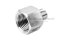 ข้อต่อตรงสแตนเลส (เกลียวนอก x เกลียวใน) 1/4"-19 BSPF x 1/2"-14 NPT ข้อต่อแปลง