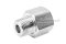 ข้อต่อตรงสแตนเลส (เกลียวนอก x เกลียวใน) 3/8"-18 NPT x M20x1.5 ข้อต่อลด-ข้อต่อเพิ่ม