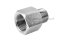 ข้อต่อตรงสแตนเลส (เกลียวนอก x เกลียวใน) 3/8"-18 NPT x M20x1.5 ข้อต่อลด-ข้อต่อเพิ่ม