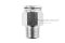 ข้อต่อลมสแตนเลสเกรด 304 (เกลียวนอก x เสียบสาย) ขนาด 1/4" x 10 mm