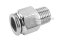 ข้อต่อลมสแตนเลสเกรด 304 (เกลียวนอก x เสียบสาย) ขนาด 1/4" x 10 mm
