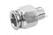 ข้อต่อลมสแตนเลสเกรด 304 (เกลียวนอก x เสียบสาย) ขนาด 1/4" x 12 mm