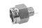 ข้อต่อลมสแตนเลสเกรด 304 (เกลียวนอก x เสียบสาย) ขนาด 1/4" x 16 mm