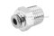 ข้อต่อลมสแตนเลสเกรด 304 (เกลียวนอก x เสียบสาย) ขนาด 1/4" x 4 mm