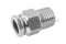 ข้อต่อลมสแตนเลสเกรด 304 (เกลียวนอก x เสียบสาย) ขนาด 1/4" x 8 mm