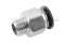ข้อต่อลมเกลียวมิล (เกลียวนอก x เสียบสาย) ขนาด M12x1.25 x 10 mm