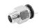 ข้อต่อลมเกลียวมิล (เกลียวนอก x เสียบสาย) ขนาด M12x1.5 x 10 mm