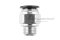 ข้อต่อลมเกลียวมิล (เกลียวนอก x เสียบสาย) ขนาด M14x1.5 x 12 mm