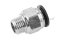 ข้อต่อลมเกลียวมิล (เกลียวนอก x เสียบสาย) ขนาด M14x1.5 x 12 mm