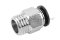 ข้อต่อลมเกลียวมิล (เกลียวนอก x เสียบสาย) ขนาด M16x2.0 x 10 mm