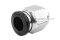 ข้อต่อลมเกลียวมิล (เกลียวนอก x เสียบสาย) ขนาด M5x0.8 x 8 mm